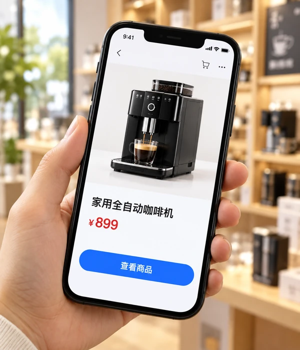手机选购零售业务场景示意