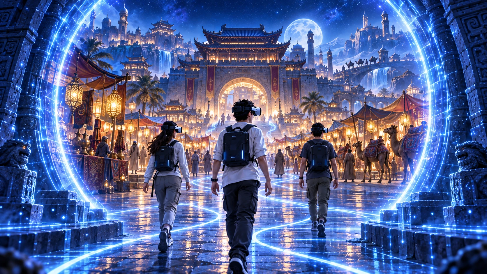 文旅与历史探索概念场景